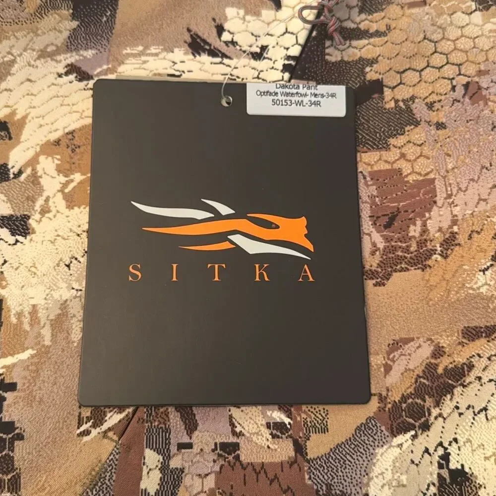 SITKA Dakota Fleece Lined Water Resistant Hunting Pants in Waterfowl Marsh *NEW*